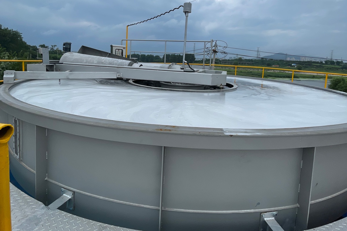 高效淺層氣浮山東煙臺黑臭河道水治理項目